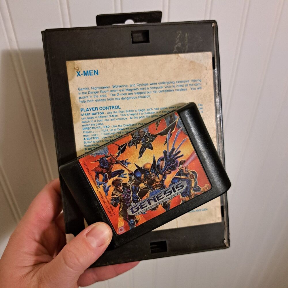 X-Men (Sega Genesis, 1993) Game With Case TESTED No Manual